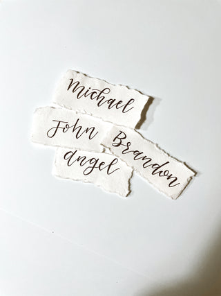 Deckle-Edged Placecards